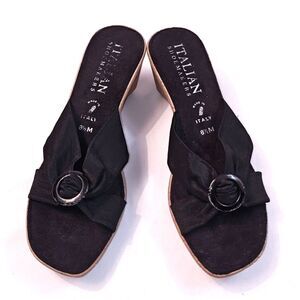 Women's Slip-On Wedge Heels Italian Shoemakers US Size 8.5M